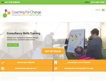 Tablet Screenshot of coachingforchange.co.uk